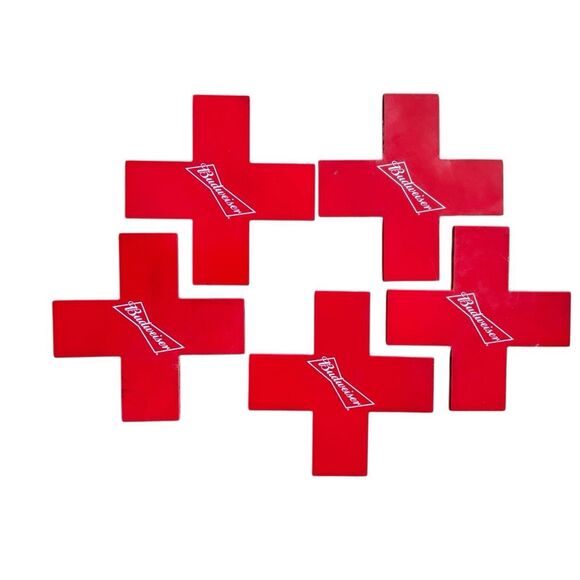 Budweiser Bud Light Tic Tac Toe Large Game Pieces - Picture 4 of 7